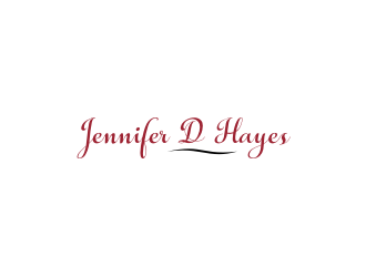 Jennifer D Hayes logo design by Nurmalia
