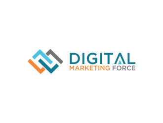 Digital Marketing Force logo design by oke2angconcept