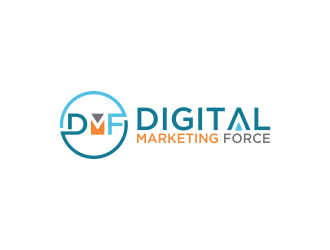 Digital Marketing Force logo design by oke2angconcept