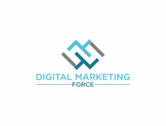 Digital Marketing Force logo design by luckyprasetyo