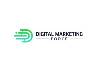 Digital Marketing Force logo design by nehel