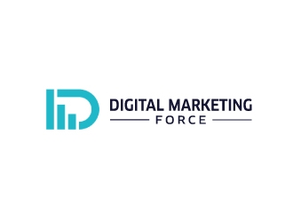 Digital Marketing Force logo design by nehel