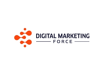 Digital Marketing Force logo design by nehel