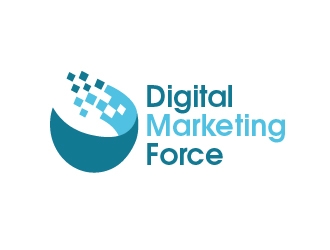 Digital Marketing Force logo design by shravya