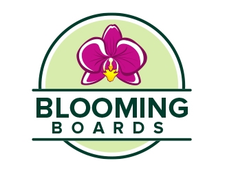 Blooming Boards logo design by chuckiey