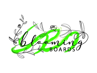 Blooming Boards logo design by twomindz