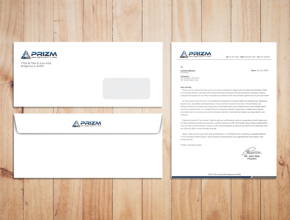 Prizm Security logo design by Kindo