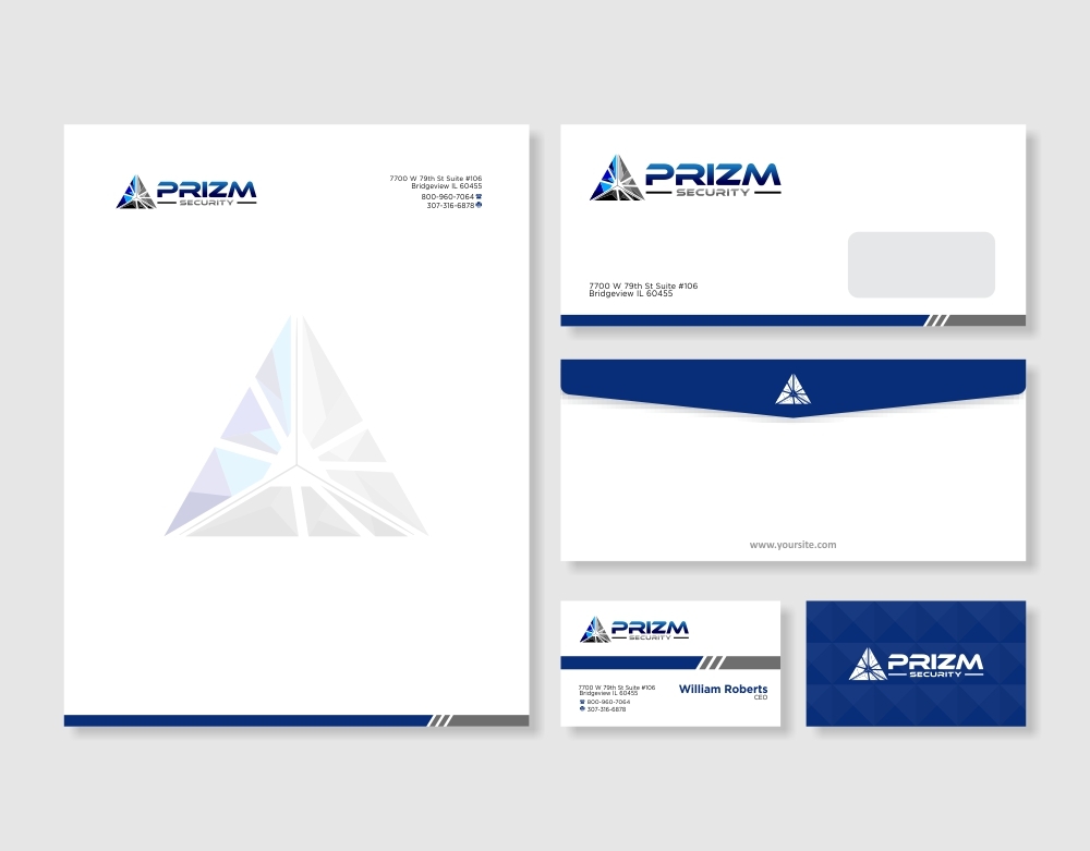 Prizm Security logo design by mletus