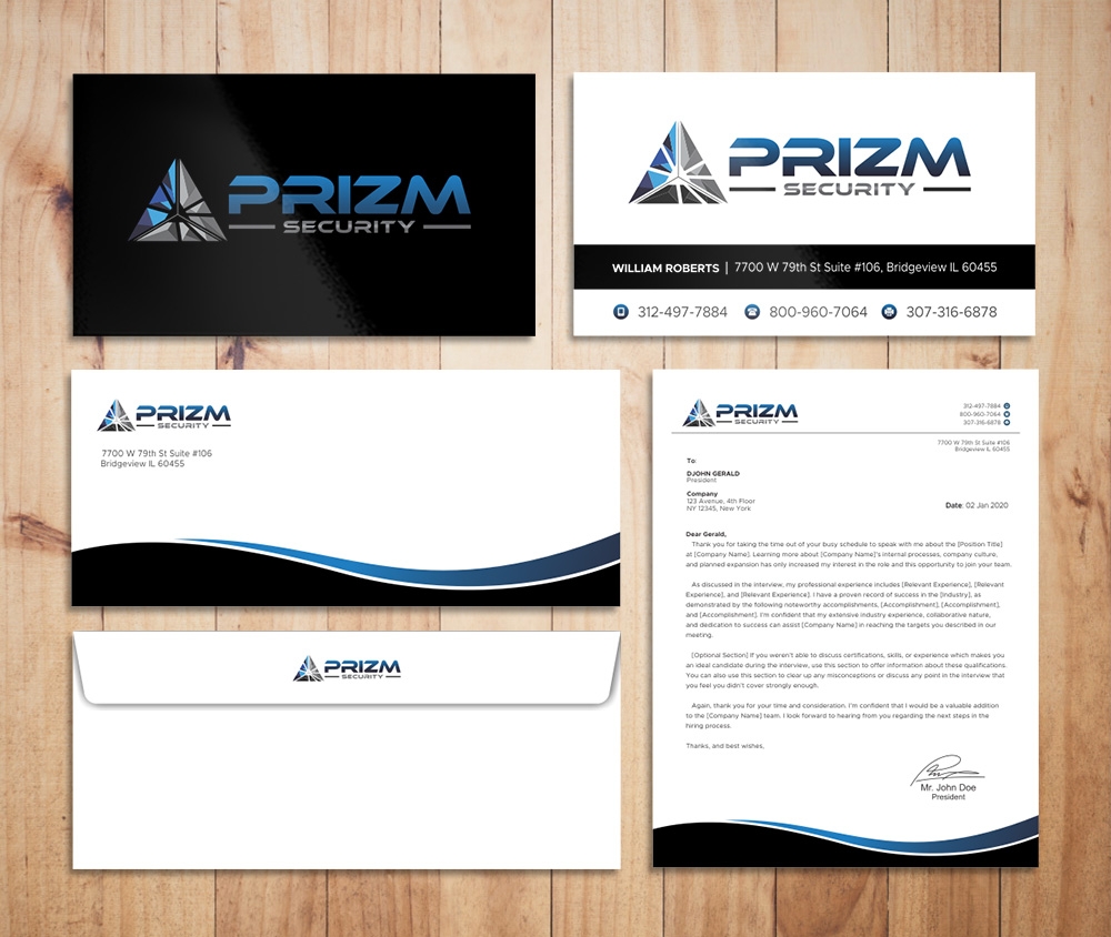 Prizm Security logo design by Kindo