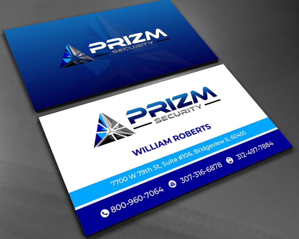 Prizm Security logo design by Boomstudioz
