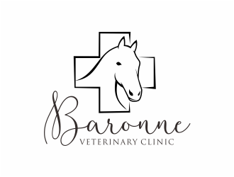 Baronne Veterinary Clinic logo design by mutafailan