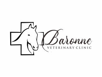 Baronne Veterinary Clinic logo design by mutafailan