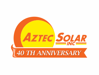 Aztec Solar Inc logo design by mutafailan