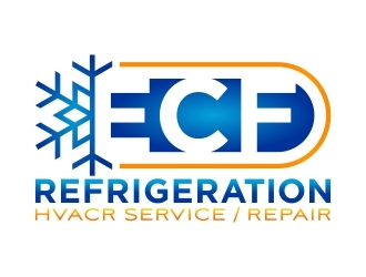 ECF REFRIGERATION logo design by FriZign