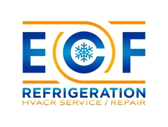 ECF REFRIGERATION logo design by FriZign
