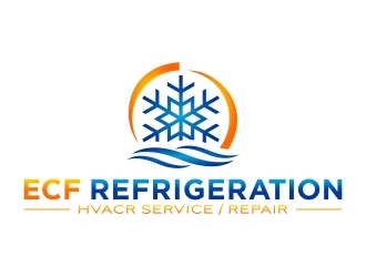 ECF REFRIGERATION logo design by FriZign