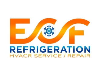 ECF REFRIGERATION logo design by FriZign