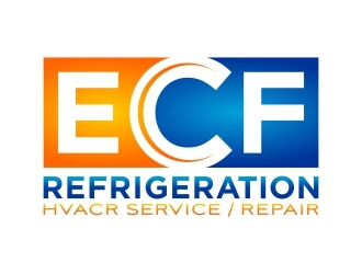 ECF REFRIGERATION logo design by FriZign