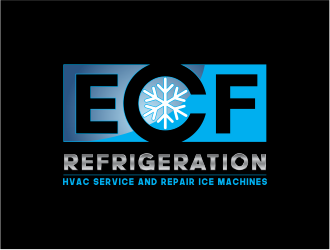 ECF REFRIGERATION logo design by up2date