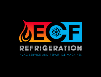 ECF REFRIGERATION logo design by up2date