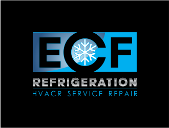 ECF REFRIGERATION logo design by up2date