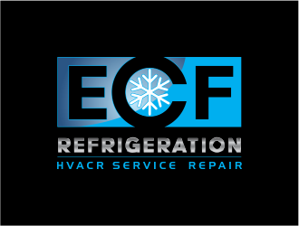 ECF REFRIGERATION logo design by up2date