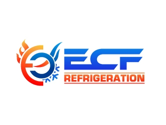 ECF REFRIGERATION logo design by Suvendu