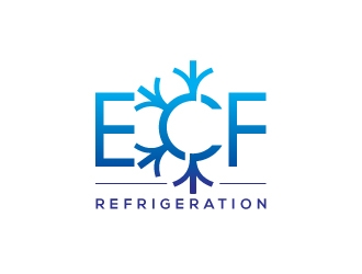 ECF REFRIGERATION logo design by sanu