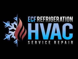 ECF REFRIGERATION logo design by aRBy