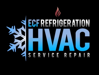 ECF REFRIGERATION logo design by aRBy