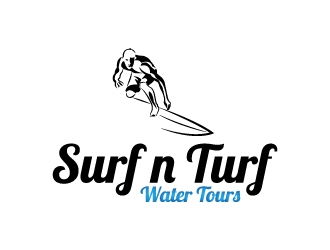 surf n turf water tours  logo design by karjen