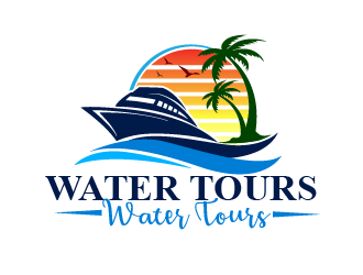 surf n turf water tours  logo design by THOR_