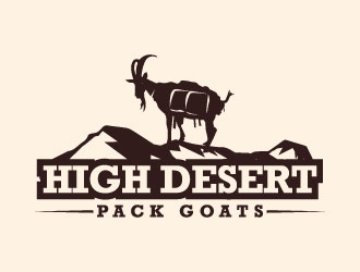 High Desert Pack Goats logo design by J0s3Ph