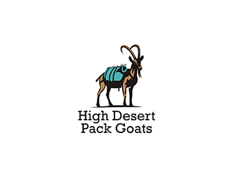 High Desert Pack Goats logo design by logolady