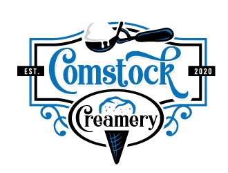 Comstock Creamery logo design by REDCROW
