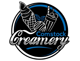 Comstock Creamery logo design by MAXR