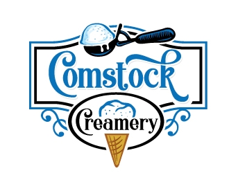 Comstock Creamery logo design by REDCROW