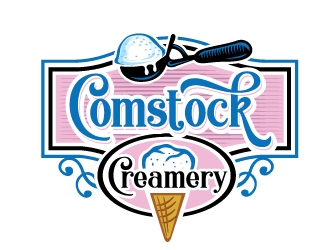 Comstock Creamery logo design by REDCROW