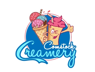 Comstock Creamery logo design by shravya
