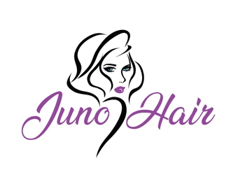 Juno Hair logo design by Roma