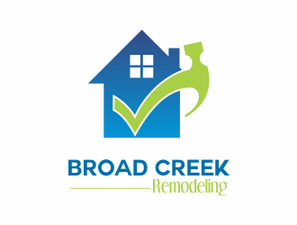 Broad Creek Remodeling logo design by up2date