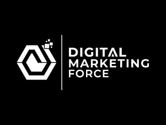 Digital Marketing Force logo design by pixalrahul