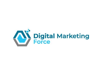 Digital Marketing Force logo design by pixalrahul