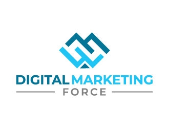 Digital Marketing Force logo design by pixalrahul