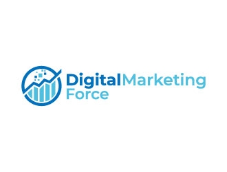 Digital Marketing Force logo design by pixalrahul