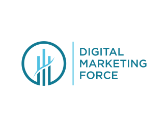 Digital Marketing Force logo design by ammad