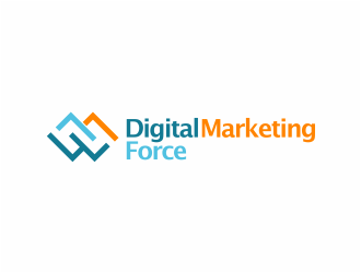 Digital Marketing Force logo design by mutafailan