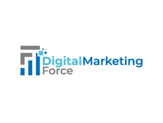 Digital Marketing Force logo design by pixalrahul