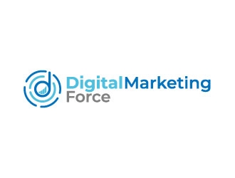 Digital Marketing Force logo design by pixalrahul