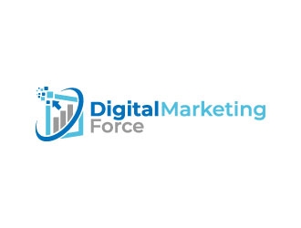 Digital Marketing Force logo design by pixalrahul